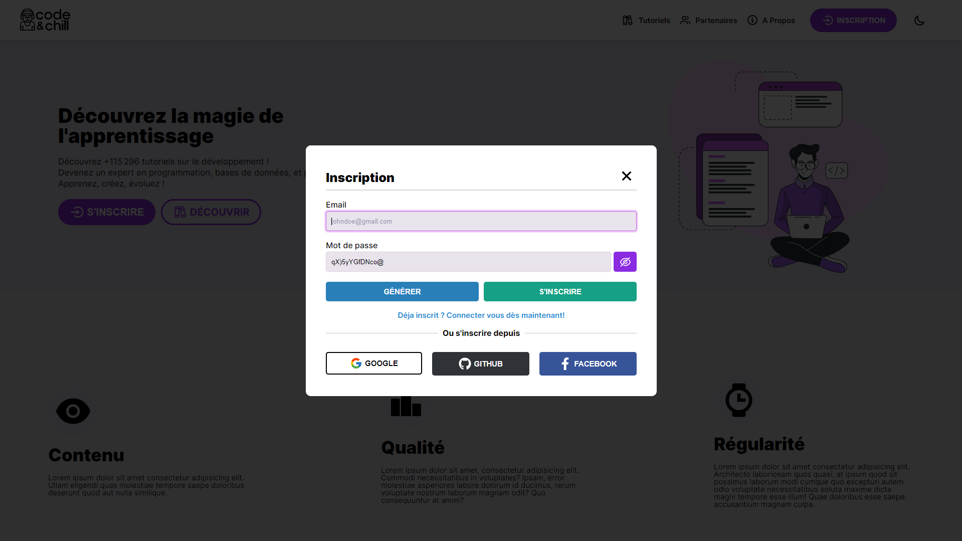 image du Projet numéro 7 Code & Chill