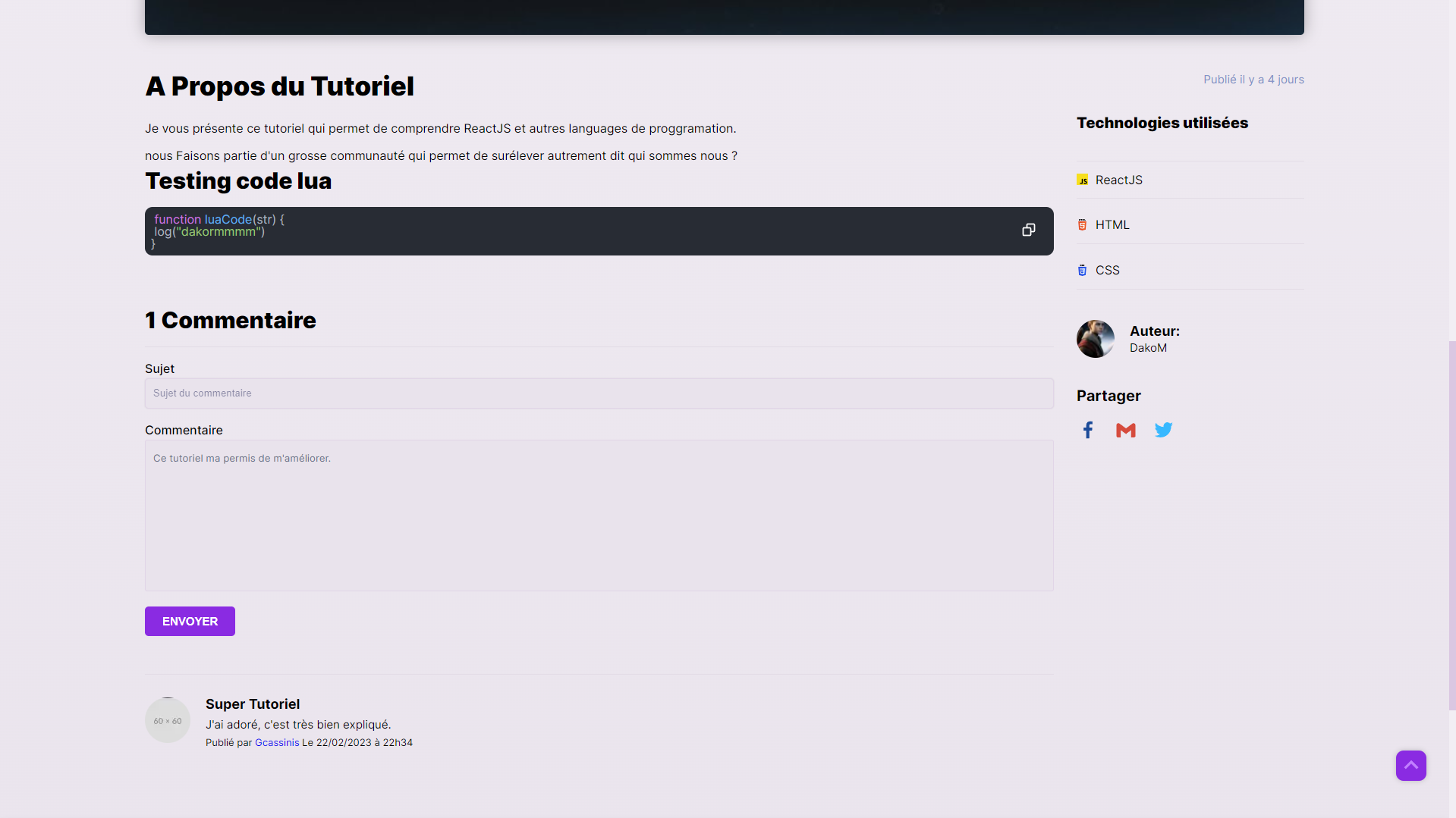 image du Projet numéro 6 Code & Chill