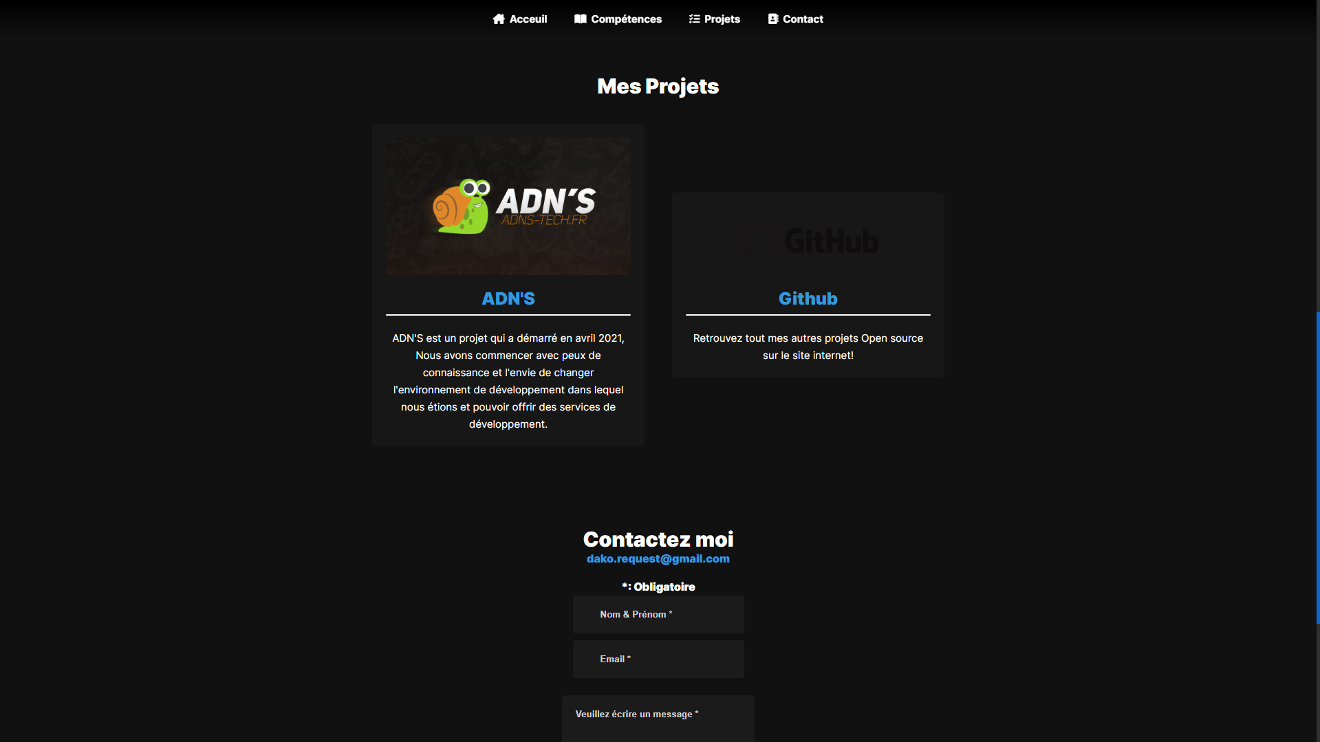 image du Projet numéro 2 Portfolio